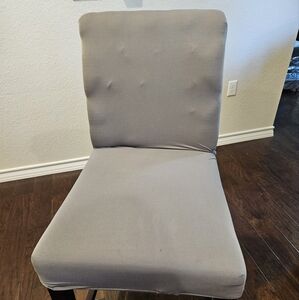 Grey bar stool cover